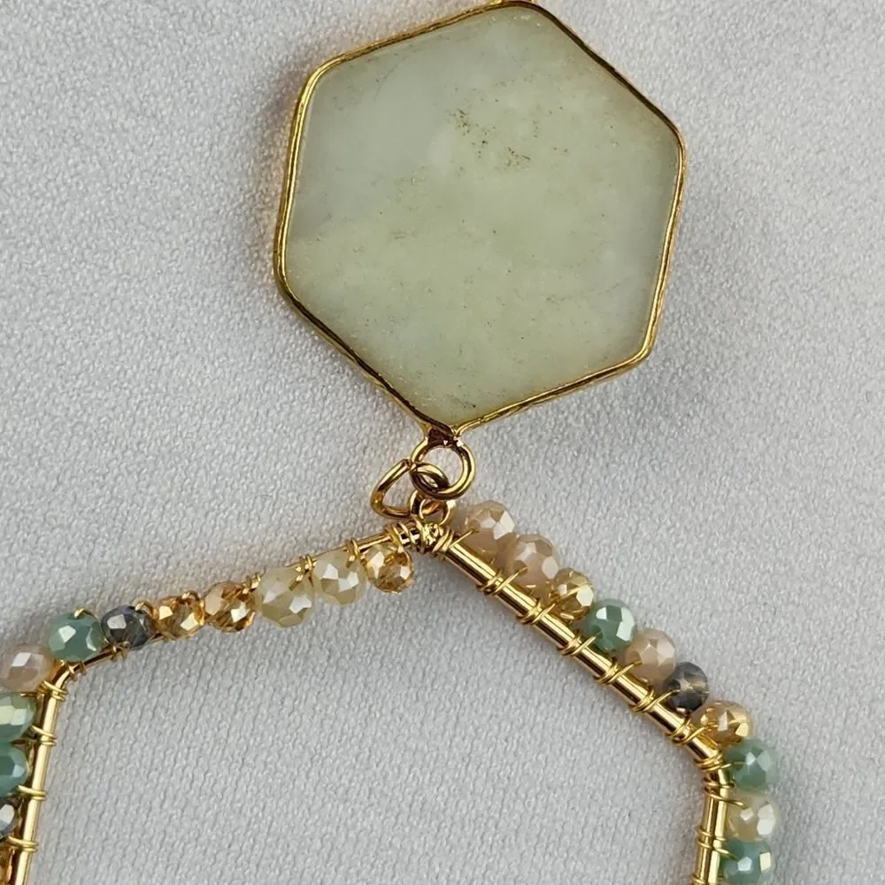 🩵NWT Palmetto Moon Mint Necklace & Earring Set